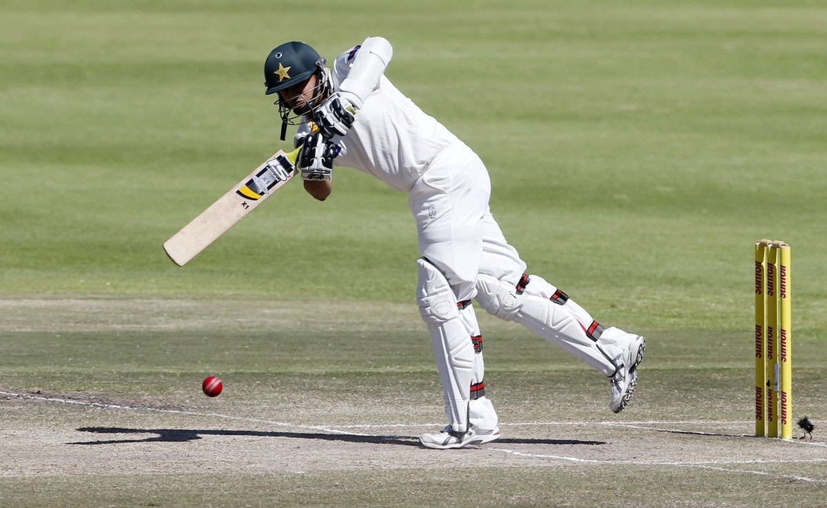 azhar ali plays a shot on the third day of the second cricket test match against south africa in cape town february 16 2013 photo reuters