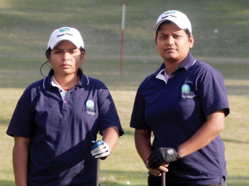 zebunnisa and ana james gill who previously worked at a factory aim to play golf at the international level photo express shafiq malik