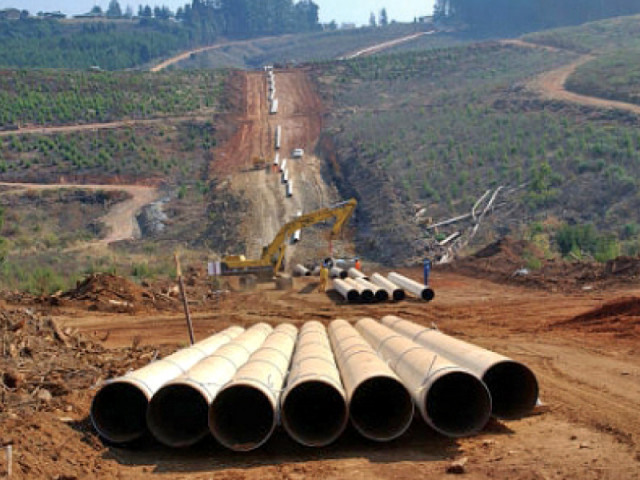around 90 million is required for purchasing pipes 46 million for setting up a compression station 56 million for construction work 35 million for land acquisition and 152 million for paying duties cost of transport and other procurements photo file around 90 million is required for purchasing pipes 46 million for setting up a compression station 56 million for construction work 35 million for land acquisition and 152 million for paying duties cost of transport and other procurements photo file