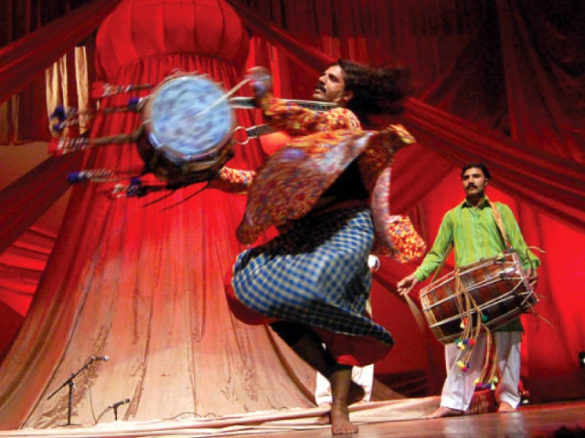bazm e liqa group performing during the mystic music sufi festival top a performer holding a drum swirls around photo muhammad javaid express bazm e liqa group performing during the mystic music sufi festival top a performer holding a drum swirls around photo muhammad javaid express