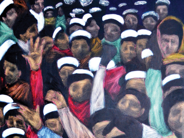 the paintings are priced between rs45 000 and rs90 000 the paintings are priced between rs45 000 and rs90 000