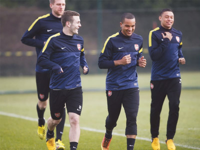 champions league wilshere says arsenal must show chelsea spirit