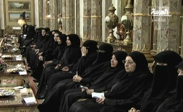 this television grab shows women members of saudi arabia 039 s shura council photo al arabiya