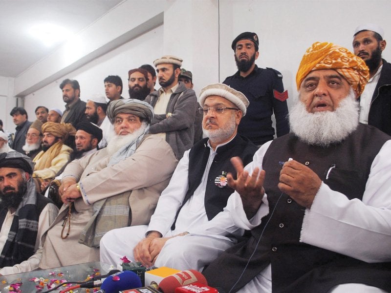 maulana fazlur rehman said he is not in contact with any member of the pakistan taliban photo muhammad iqbal express