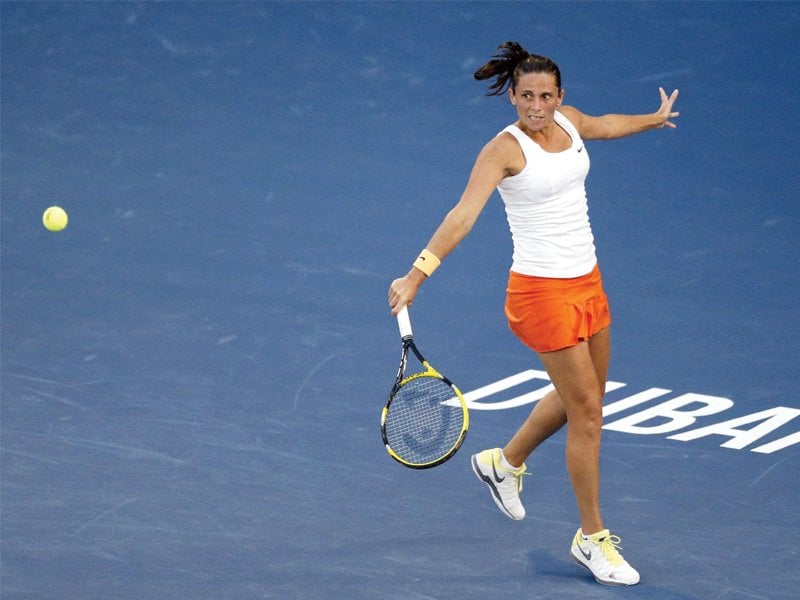 errani faced problems with her serve but proved too good at the end for vinci photo reuters