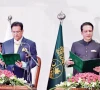 pml n s barrister syed iftikhar ali gillani takes oath as the new ajk pm photo express pml n s barrister syed iftikhar ali gillani takes oath as the new ajk pm photo express