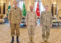 cdd field marshal syed asim munir turkish chief of general staff gen selcuk bayraktaroglu and saudi chief of general staff gen fayyadh bin hamed al ruwaili attend a meeting in riyadh photo ispr