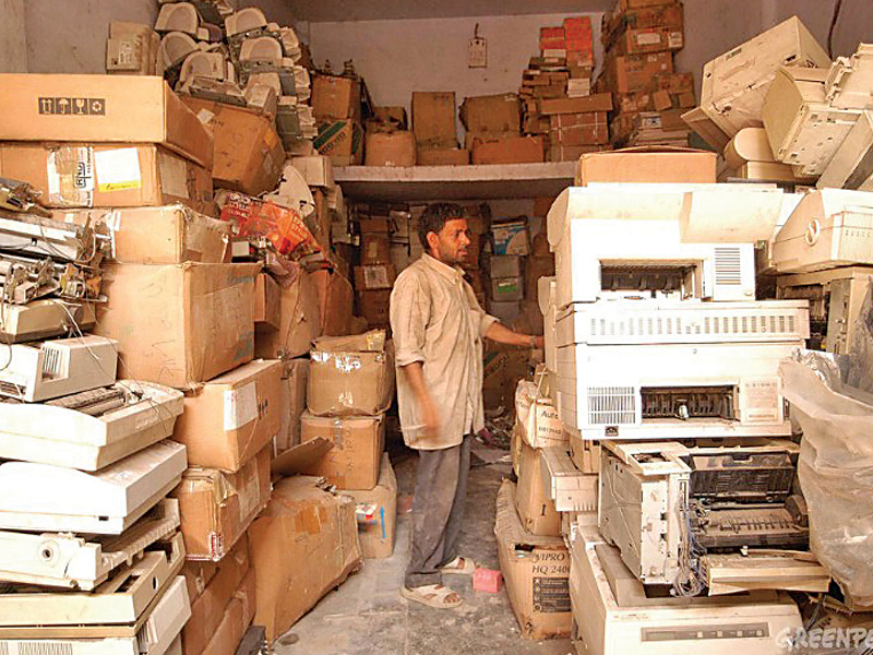 most e waste is exported to a few specific areas such as delhi in india and karachi in pakistan photo file