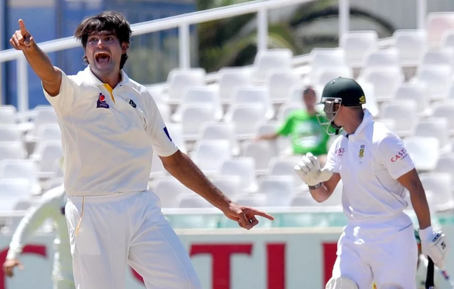 muhammad irfan unsuccessfully appeals against south african cricketer alviro petersen on day four of the second test between south africa and pakistan in cape town at newlands on february 17 2013 photo afp muhammad irfan unsuccessfully appeals against south african cricketer alviro petersen on day four of the second test between south africa and pakistan in cape town at newlands on february 17 2013 photo afp