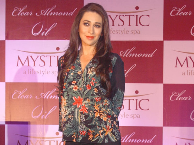 actor karisma kapoor was spotted at the launch of the brand mystic clear almond oil in mumbai looking rather pretty actor karisma kapoor was spotted at the launch of the brand mystic clear almond oil in mumbai looking rather pretty