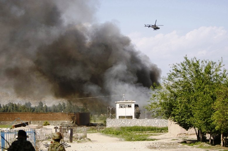 a security check post attacked by taliban in afghanistan photo reuters file