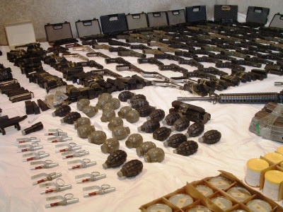 nab seize arms and rs40 million in a raid