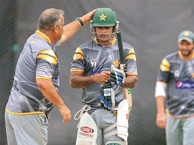 the twenty20 series would be a challenge for both coach dav whatmore and captain mohammad hafeez the former having been labeled overrated by former players after the 3 0 test defeat photo afp