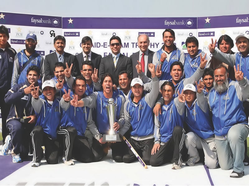 quaid trophy champions karachi blues received rs1 5m as prize money while the runners up sialkot bagged rs1m photo pcb