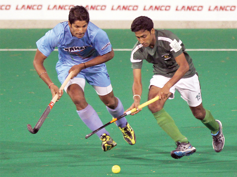 if the meeting today is successful hockey fans could soon be witnessing rivals pakistan and india clashing on the field in a bilateral series photo afp