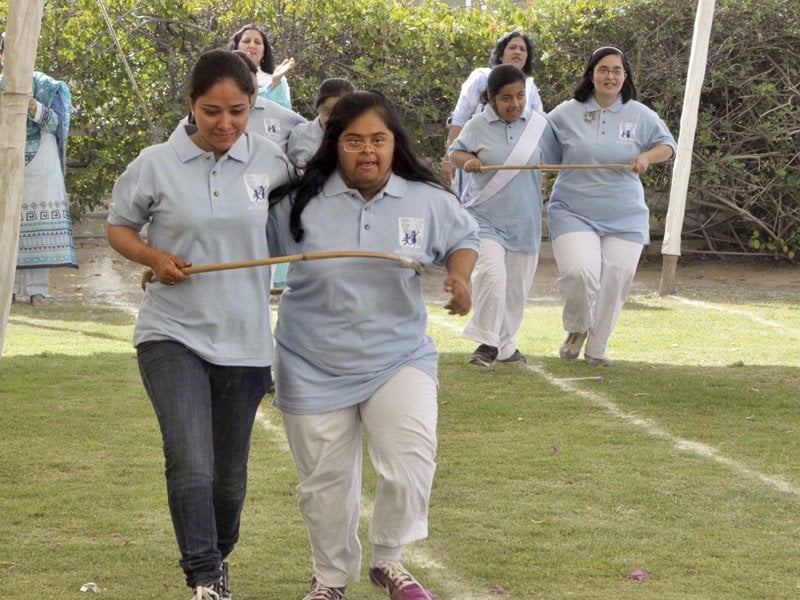 the novelty races were enjoyed by parents and students alike at the annual sports day on friday photo courtesy special children s educational institute