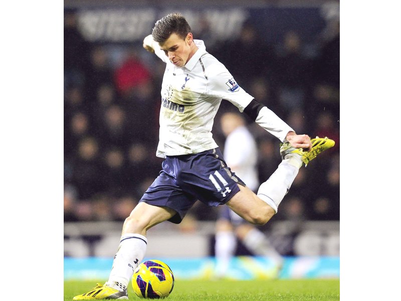 bale underlined his remarkable talent by inspiring spurs to a 3 2 win at west ham on monday photo afp