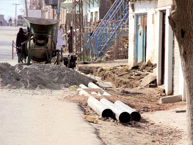 while the pipes were transported to the region they are yet to be made useful photo express