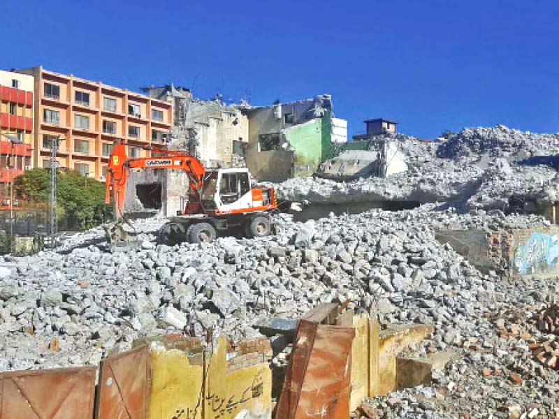 shabistan cinema reduced to rubble photo express