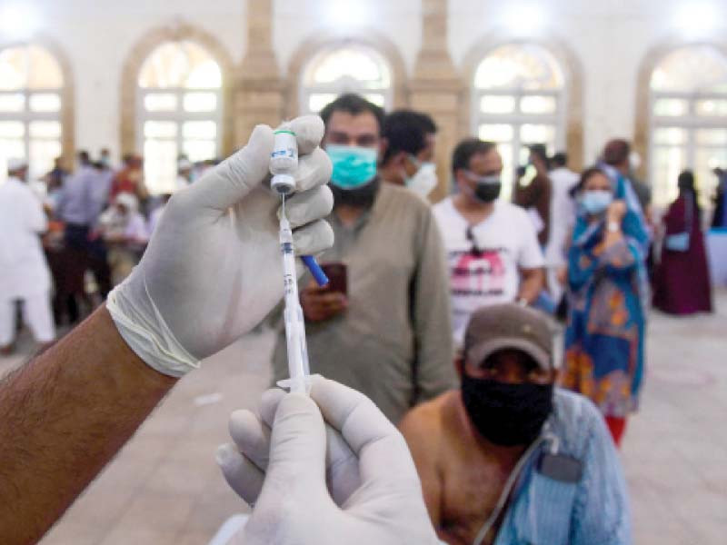 while citizens crowd govt vaccination centres managements of around 20 entities hoping to open private vaccination centres say the sindh govt has thus far only permitted three private hospitals to do so photo afp