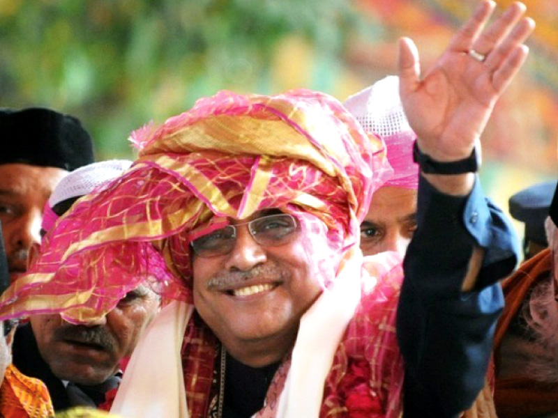 president asif ali zardari in india photo file