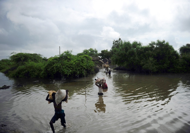 monsoon floods killed 371 people and affected nearly 4 5 million in 2011 the second time in two years photo afp file