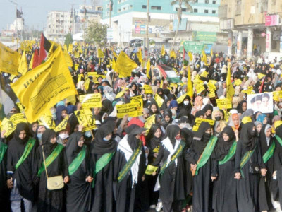 al quds day held in solidarity with palestine kashmir