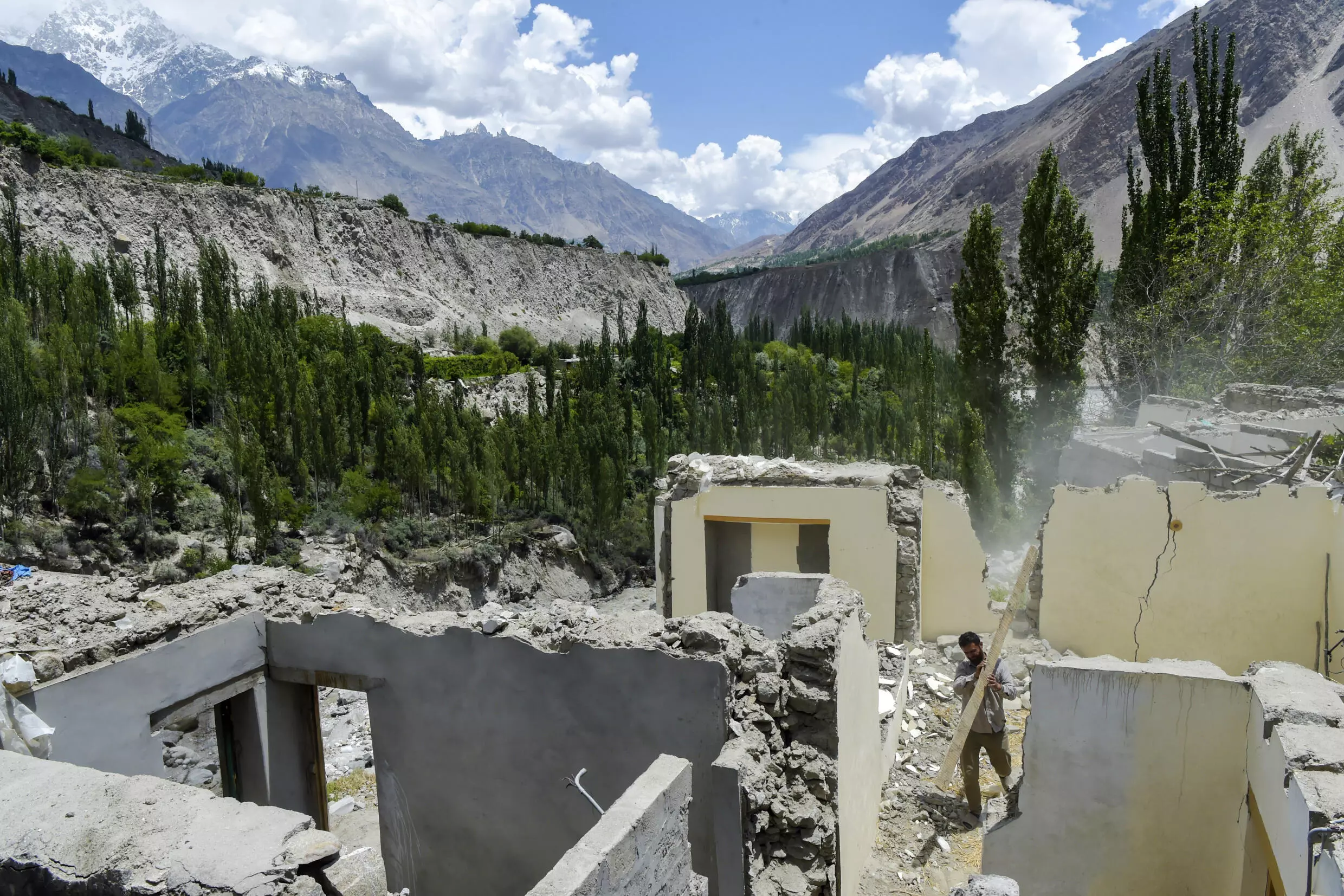 At least 16 glacial lake outburst floods linked to heatwaves have occurred this year already, compared with an average of five or six per year. AFP