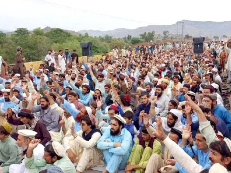 tribesmen gather at edak in north waziristan to protest against lawlessness photo express tribesmen gather at edak in north waziristan to protest against lawlessness photo express