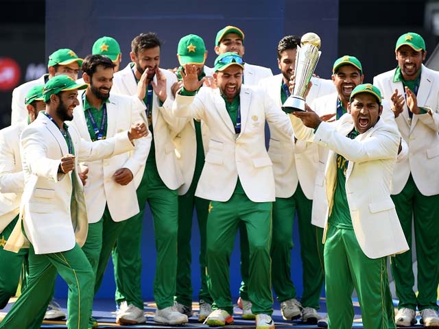 pakistan ranked no 8 before the tournament took the trophy home india v pakistan final champions trophy 2017 the oval london june 18 2017 photo getty images