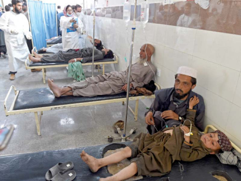 the injured victims of bomb blast rest inside a hospital in quetta photo afp