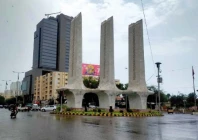 the road at teen talwar intersection got wet after a brief drizzle on monday afternoon photo inp the road at teen talwar intersection got wet after a brief drizzle on monday afternoon photo inp