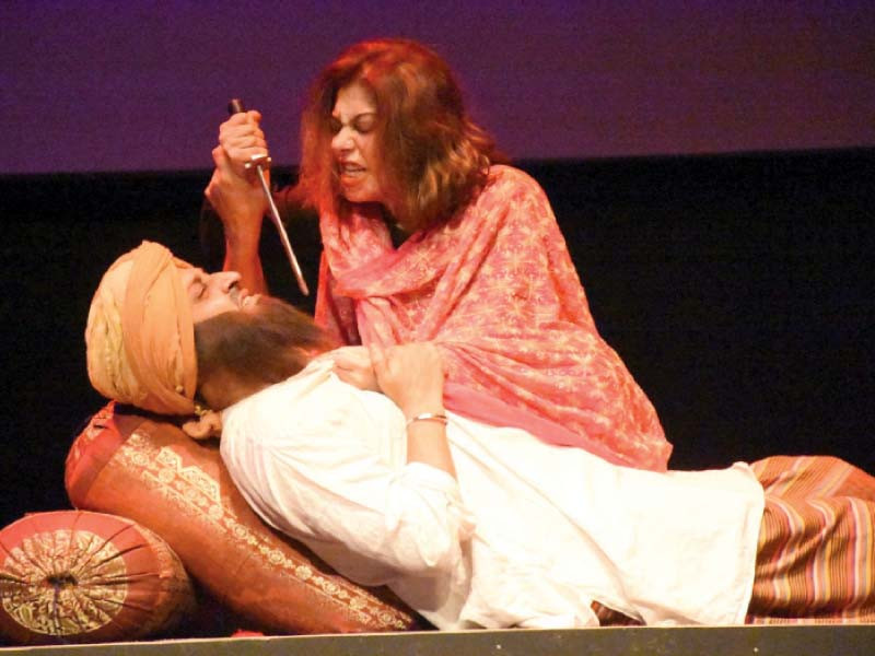 actors perform a play staged to pay tribute to the iconic urdu short story writer saadat hasan manto photo express