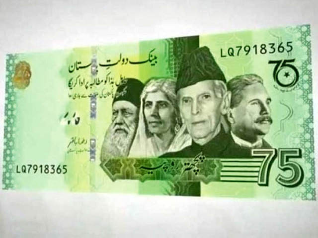 the central bank spokesperson said they were spreading awareness and information about rs75 banknotes to the merchants and common people adding that they would achieve the targets soon photo file the central bank spokesperson said they were spreading awareness and information about rs75 banknotes to the merchants and common people adding that they would achieve the targets soon photo file