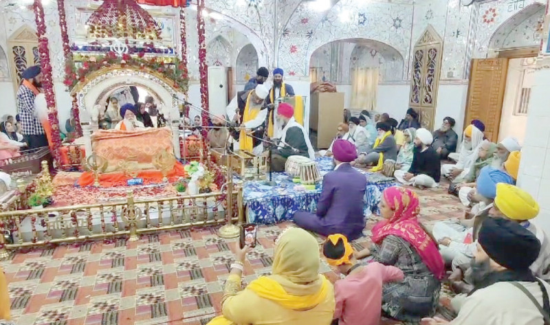 sikh devotees perform their religious rituals at gurdwara sri panja sahib in hasan abdal photos express