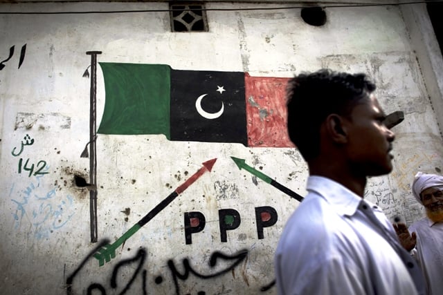 the ecp orders political parties to remove political wall chalking and billboards by monday photo quot afp file