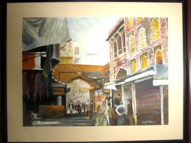 explaining the title of her exhibition ashfaq said she tried to show her soul in her paintings explaining the title of her exhibition ashfaq said she tried to show her soul in her paintings