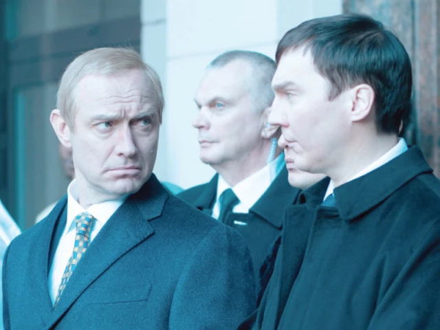 jude law and paul dano in a scene from the wizard of the kremlin photo courtesy the guardian jude law and paul dano in a scene from the wizard of the kremlin photo courtesy the guardian