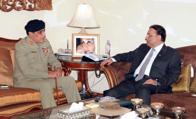 the president and army chief held a meeting on friday photo app file the president and army chief held a meeting on friday photo app file