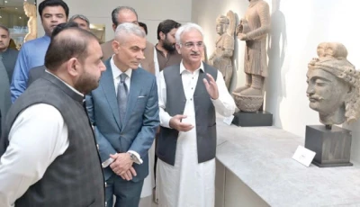 guests admire the artefacts on display as part of legacy returns home exhibition at the islamabad museum photos app