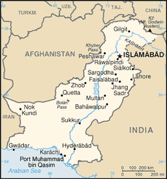 pakistan map photo afp file