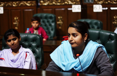 children assembly kids lament state of education in rural areas