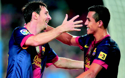 football alexis messi see barca past depor