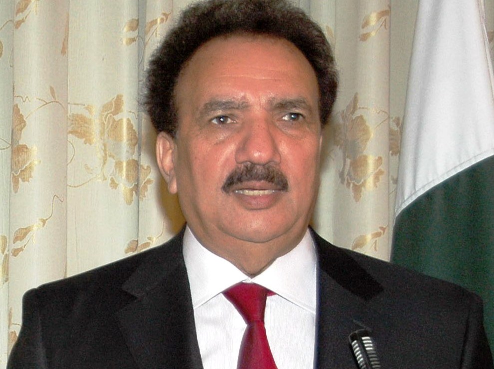 interior minister rehman malik speaking to media in islamabad photo pid