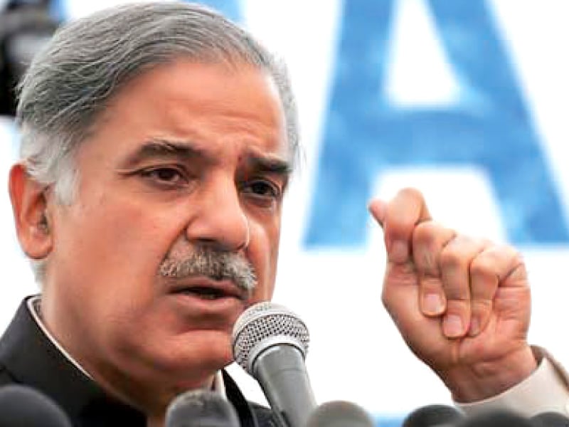 file photo of punjab chief minister shahbaz sharif photo file