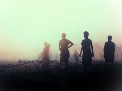 trash pickers frail and forgotten the children in the shadows