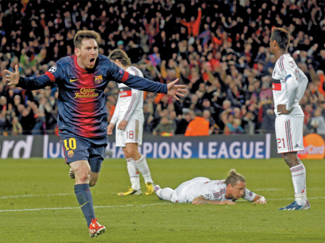 messi produced yet another masterful display against ac milan to propel barcelona into the quarter finals of the champions league photo reuters messi produced yet another masterful display against ac milan to propel barcelona into the quarter finals of the champions league photo reuters