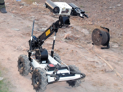 bomb defusing robots parked petrol siphoned off