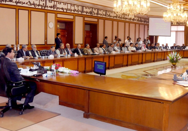 the meeting was chaired by prime minister raja pervaiz ashraf photo pid the meeting was chaired by prime minister raja pervaiz ashraf photo pid