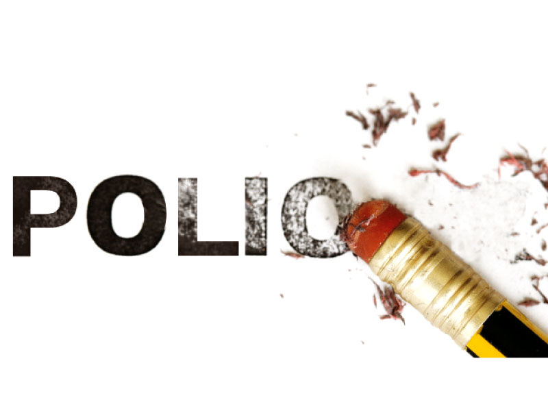 liaqat baloch said that polio eradication is part of their manifesto and they are committed to fighting the disease photo file